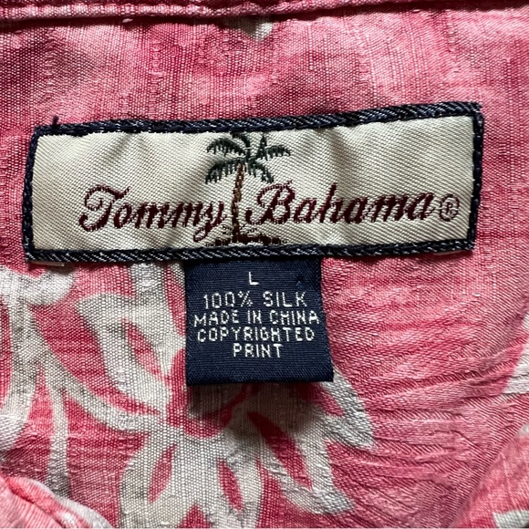 Tommy Bahama 100% Silk Botton Down Hawaiian Shirt‎ Men’s Size L - Picture 2 of 6
